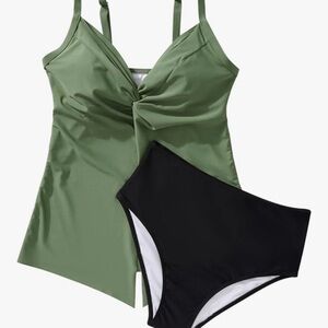 Green Swim Tankini